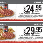 Pizza Hut - VALUE MEAL From $24.95 and MEGA MEAL $29.95 Delivered, Cessnock NSW @ PIZZA HUT