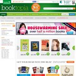 Booktopia Housewarming Sale up to 95% off. Books from $1.25