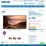 Samsung-UA60H6400 60" Series-6-3D LED TV $1488 Bonus Free Delivery Syd metro and ACT -  Bing Lee