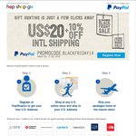 $20 + 10% off Your First Shipment @HopShopGo
