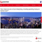 Win a Trip for 2 to Hong Kong (Valued at $6000) from Qantas