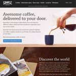 Save $7 on 1st Coffee Subscription (Plans from $24/Fortnight) from Sample Coffee