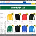 Sports Direct Rugby Flash Sale - Long Sleeve Adult Replica Team Tops $18