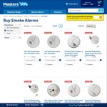 First Alert Smoke Alarm BOGOF @ Masters from $7.00
