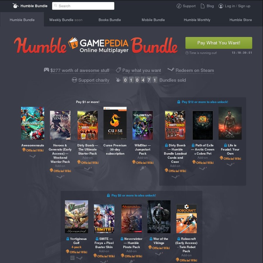 Humble Bundle, Indie Game Bundle Wiki