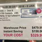 Xbox One S 1TB with FIFA 17 and Fallout 4 $329.99 @ Costco Kilburn SA (Membership Required)