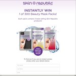 Instant Win 1 of 300 Beauty Mask Packs (Total Value $9,700) from The Skin Republic