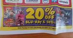 20% off DVDs and Blu Rays at JB HI-FI (Excludes Preorders)