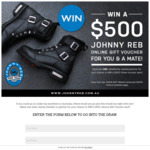Win Two $500 Online Vouchers from Johnny Reb