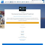 American Express Explorer Credit Card - 50,000 Bonus MR + $400 Travel Credit ($395 Annual Fee)