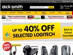 Dick Smith Logitech 40% of Selected Products