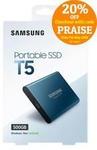 Samsung 500GB Portable SSD T5 $255.20, WD 4TB My Passport Portable Hard Drive Black $172 Delivered - PC Byte eBay