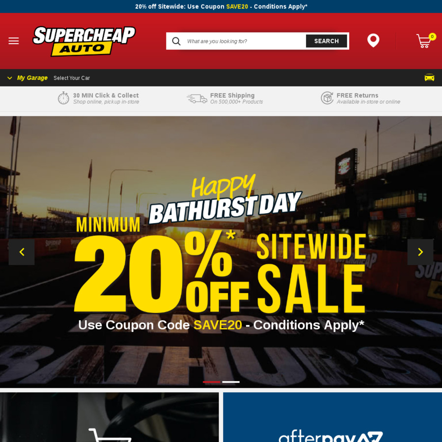 20% off Sitewide Sale @ Supercheap Auto (Online Only) - OzBargain