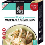 ½ Price Mr Chen's Dumpling Family Pack 1kg $8.50 @ Woolworths