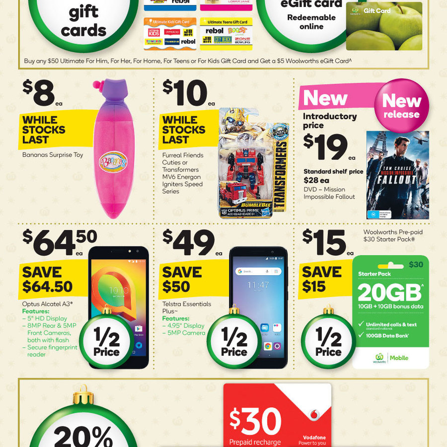 Woolworths - 20% off iTunes Gift Cards