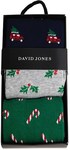 3 Packs of Cotton Blend Socks in a Christmas Gift Box $9 (Was $19.95) @ David Jones