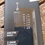 Pocket AM/FM Radio with Built-in Speakers $5 @ Target (In-Store Only)