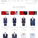 20-60% off Luxury Suits, Sport Coats, Business Shirts @ Anthony Squires