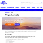 20%/15%/10% off Australia, New Zealand, Fiji and Hong Kong Fares with Virgin Australia @ MyNRMA (Membership Required)