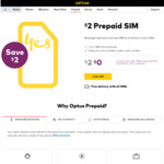 Free Optus Pre-Paid SIM Starter Kit $0 Delivered (Save $2) @ Optus