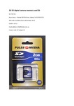 2G SD digital camera memory card $6