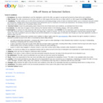 20% off 171 Selected Sellers (Max Discount $300) @ eBay