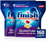 Finish Powerball Quantum Dishwasher Tablets, Lemon Sparkle, 160pk $38.99 + Delivery ($0 with Prime / $39 Spend) @ Amazon AU