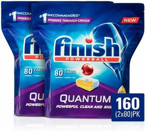 Finish Dishwasher Quantum Powerball Tablets Lemon 80 Tablets Amazon In Health Personal Care