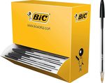 Save 66% on BIC Cristal Original Box 100 Black Ink Pens $12.69 (Was $37.00) + Delivery ($0 with Prime / $39 Spend) @ Amazon AU