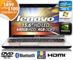 Lenovo 15.6in IdeaPad Z-Series i5 Notebook, ONLY $699 AFTER $100 CASHBACK+10$ Shipping Cap