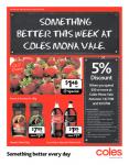 Coles Supermarket-Mona Vale &Warriewood-Spend $30 or more and recieve an additional  5% off
