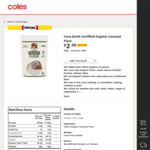 Coconut Flour (500g) at $2.50 & Almond Flour (300g) at $5 (Half Price) @ Coles