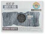 Feelgood Heat up Wheat Bag - Grey Twisted Knit - $7 (Usually $10) at BigW
