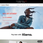 40% off Storewide @ Calvin Klein