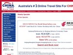 $50 Cash Back for Online Booking fly with Air China; Exclusively by BookChinaOnline.com.au