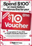 FREE $10 Voucher When You Spend $100 or More @ Target