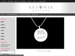 Astonia Designs 75% off for First 200 Orders, Personalised Silver Stamped Pendants. $74.75