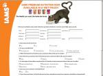FREE sample of Iams Premium Wet Pouch Cat Food 