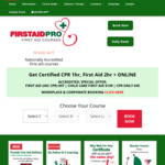 10% off First Aid Courses @ First Aid Pro