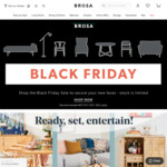 25% off Everything + Delivery @ BROSA Furniture