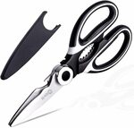 Fiovit Kitchen Scissors Black 20.5cm-Stainless Steel Kitchen Shears $6.79 + Delivery ($0 with Prime/ $39 Spend) @ FIOVIT Amazon