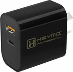Heymix 20W Dual USB C & A Wall Charger $8.49 + Delivery ($0 with Prime/ $39 Spend) @ SAA Selection via Amazon