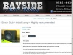 12inch Sub - Inbuilt Amp $99