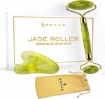[Prime] Jade Roller + Gua Sha Massage Set/Rose Quartz Jade Roller and Gua Sha Set $12.79 Delivered @ Soaab Amazon AU