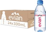 Evian Natural Mineral Water Bottles, 24 x 330ml $15.60 S&S + Delivery ($0 with Prime/$39 Spend) @ Amazon AU