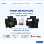 [VIC] 6.6kW Solar Energy System, Trina 415W Panels, 5kW Goodwe Inverter $3,699 (Upfront: $2,299, Was $2,599) @ Cerium Energy