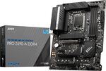 MSI Z690-A Pro DDR4 Intel LGA 1700 ATX Motherboard Black $269 Delivered @ Amazon AU