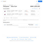 [Price Error] Qatar Airways Business Class - Bali to New York Return Airfare from $2,145 @ Google Flights
