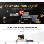 Win a 40L Lioncooler Portable Freezer, Mini 18L Lioncooler Portable Freezer, or 1 of 5 50W Solar Panel Suitcases from ACOpower