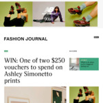 Win 1 of 2 $250 Vouchers to Spend on Ashley Simonetto Prints from Fashion Journal